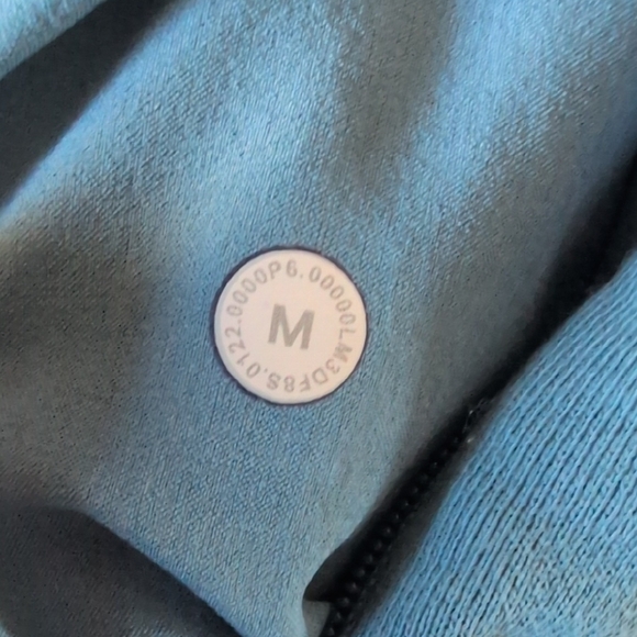 Lululemon French Terry Oversized Long Sleeve Crew Sweatshirt Men's M Blue - Picture 9 of 9